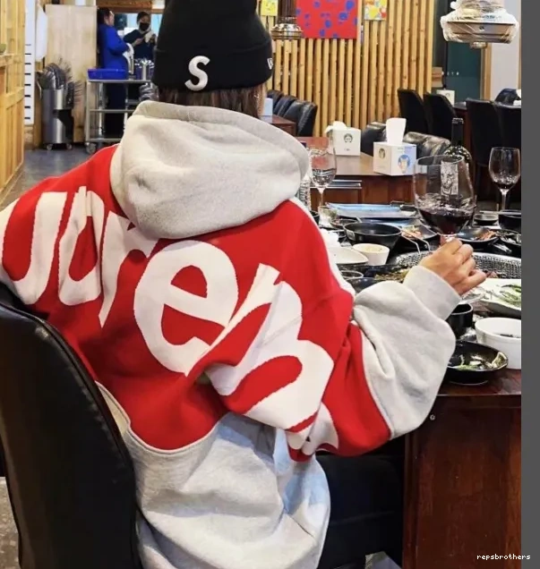 L JACQUARD BIG Big S SWEATSHIRT LOGO Sweatshirt Grey Hoodie HOODED LOGO XL Back M Black 0706